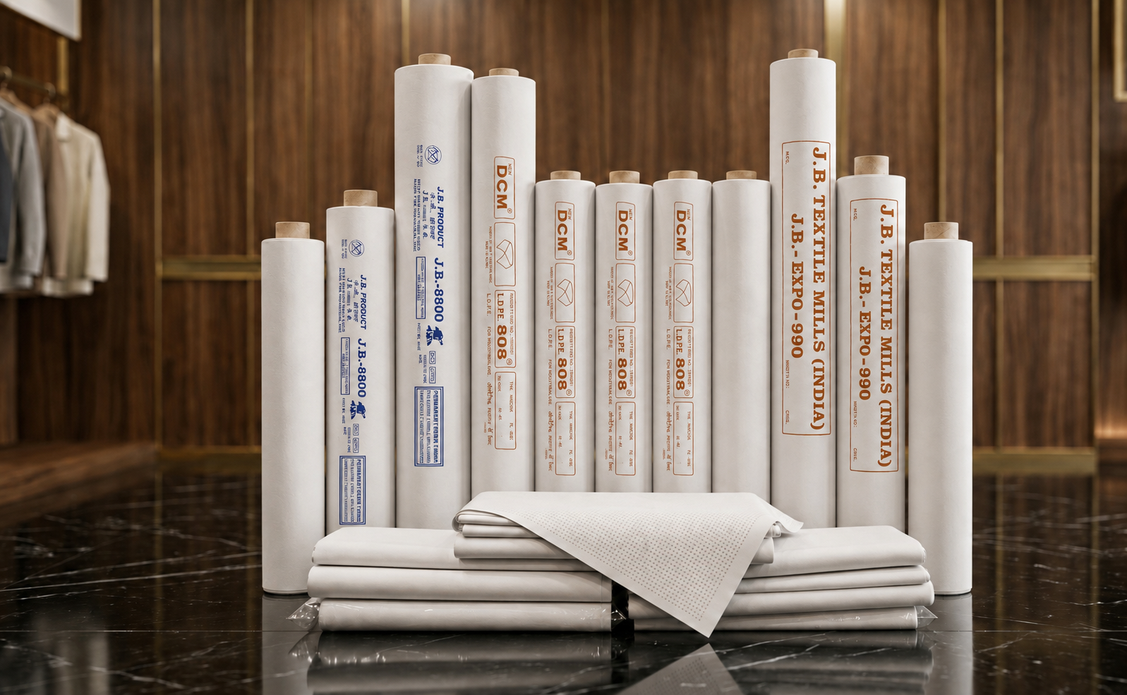 Non-woven base fusible interlining variant
